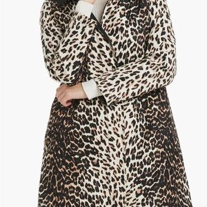 Kate Spade Leopard Print Trench Coat